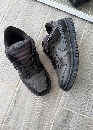 Nike dunk low gore-tex summit black/gray 3