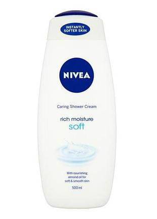 Кремовый гель для душа nivea creme soft 500 мл