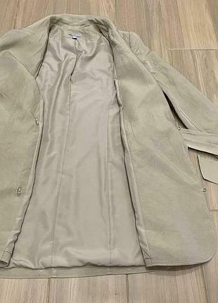 Льон+віскоза плащ тренч h&m піджак 5