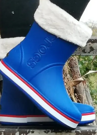 Жіночі гумові напівчоботи crocs