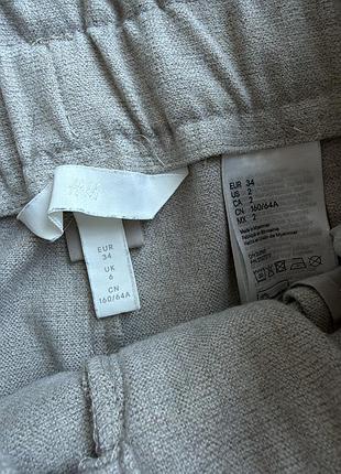 Брюки / штани теплі з поясом h&m 7