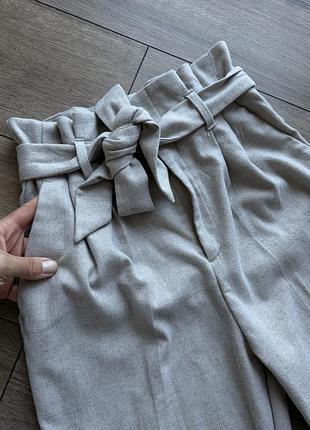 Брюки / штани теплі з поясом h&m 4