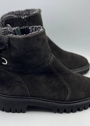 Paul green suede shearling ankle boots 2