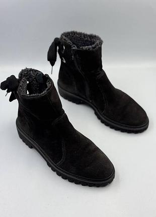 Paul green suede shearling ankle boots 3
