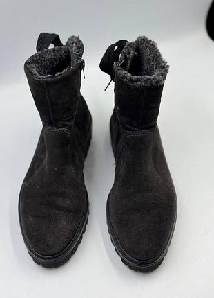 Paul green suede shearling ankle boots 4