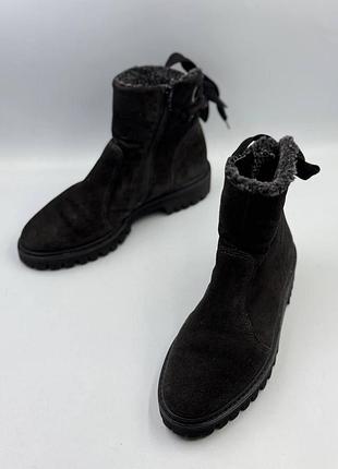 Paul green suede shearling ankle boots 5
