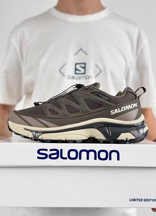 Термо кросівки salomon xt-6 expanse termo acs taupe beige