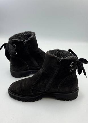 Paul green suede shearling ankle boots 6