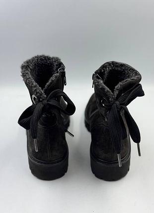 Paul green suede shearling ankle boots 7