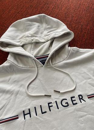 Чоловіче худі tommy hilfiger білого кольору в розмірі xl має дефекти на манжетах 💰💰💰 2