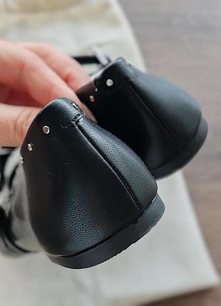 Элегантные черные балетки от zara 4