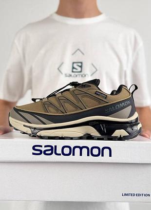 Термо кросівки salomon xt-6 expanse termo acs coyote beige black