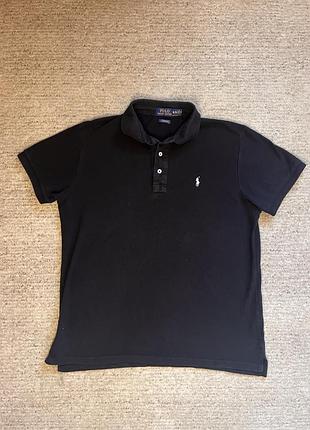 Поло polo ralph lauren xl чорний колір