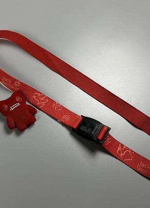 Ремінь jack wolfskin magneto червоний 2