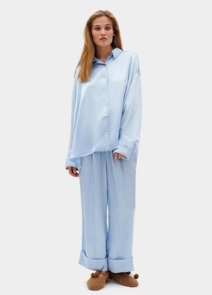Піжама жіноча sleeper sizeless блакитна з брюками