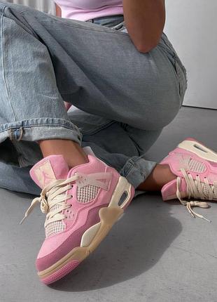 Кросівки жіночі nike air jordan 4 retro “iced carmine”