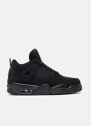 Кросівки жіночі nike air jordan 4 retro “total black”