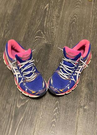 Кросівки жіночі asics gel-nimbus 16 сині, рожеві, розмір 41.5, довжина устілки 26 см