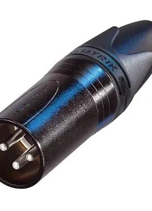 Кабельный разъем xlr neutrik nc3mxx-bag, 3 контакта, штекер