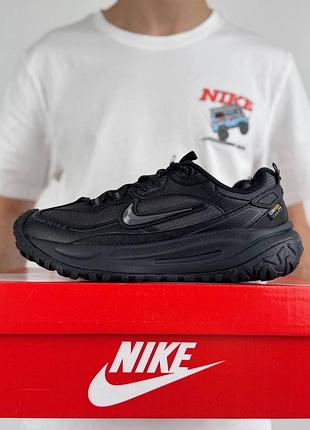Термо кросівки nike acg mountain fly 2 new gtx dark grey black