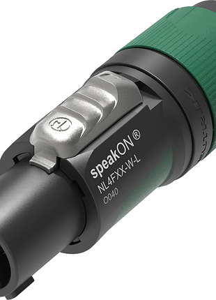 Кабельный разъем speakon neutrik nl4fxx-w-l, 4 контакта