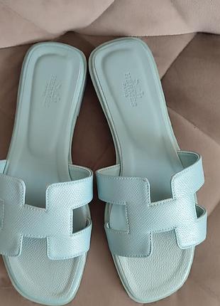 Шлепанцы в стиле hermes