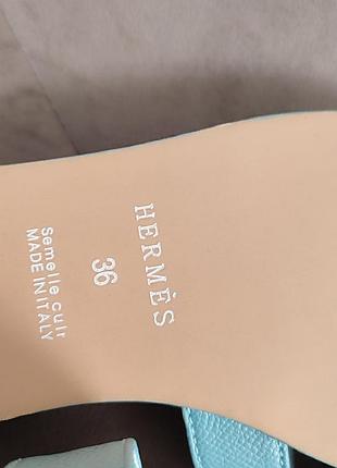 Шлепанцы в стиле hermes 7
