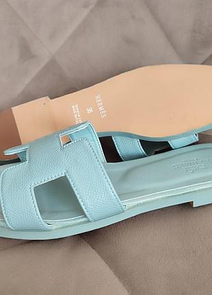 Шлепанцы в стиле hermes 6