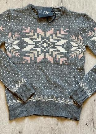 Шерстяной свитер atmosphere/ scandinavian knit pattern - скандинавский орнамент