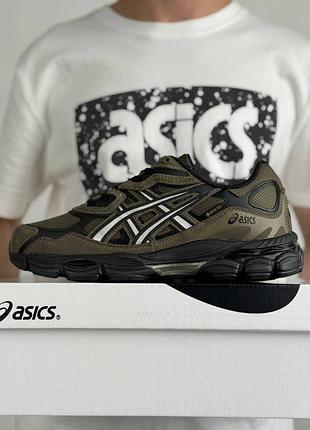 Термо кросівки asics gel-nyc gtx khaki black