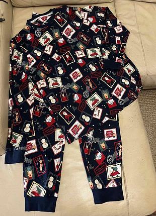 Новый домашний костюм новогодняя пижама george xl