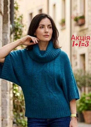 Мохер + вовна в'язаний светр гольф per una m&amp;s кофта джемпер