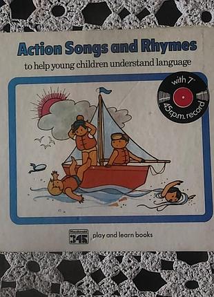 Винтажная детская книга на английском 49 songs and rhymes (1979, большая британия)
