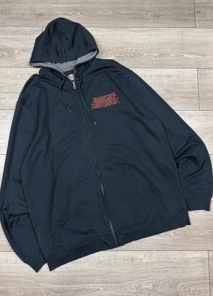 Оригінальне зіп худі harley-davidson® men's burning skull zipper hooded sweatshirt  99002-16vm
