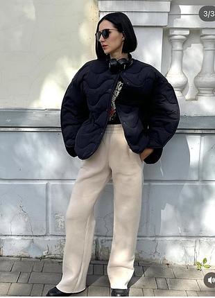 Куртка лайнер чорна
