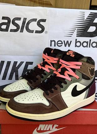Кроссовки nike air jordan 1 high retro og multi баскетбольные кожаные