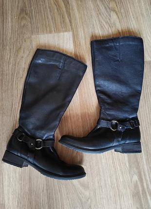 Кожаные сапоги clarks