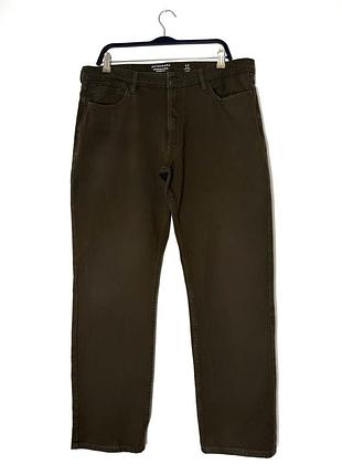 Прямые джинсы цвета хаки autograph marks &amp; spencer