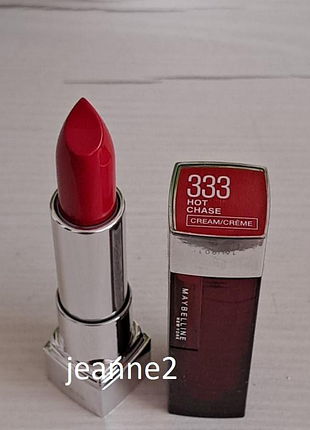 Помада кремовая maybelline color sensational тон 333) красная