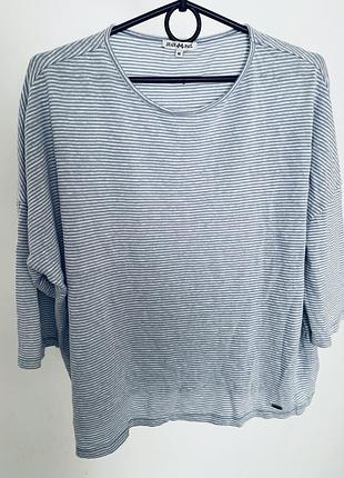 Кофточка з коротким рукавом jean &paul 50%-льон
