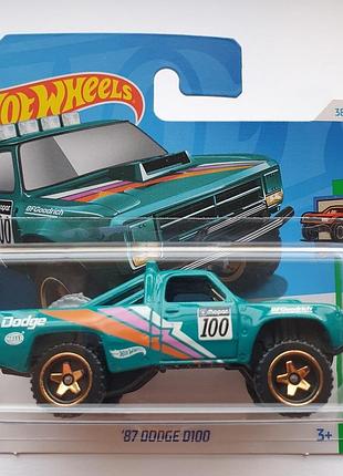 Машинка hot wheels '87 dodge d100 htb89