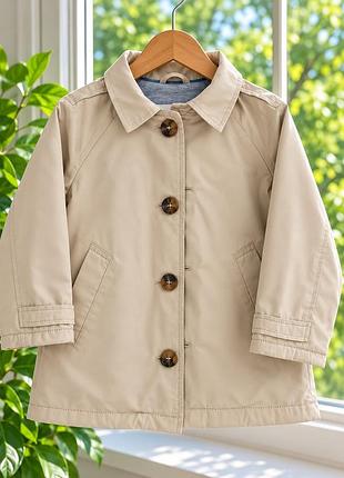 Плащ zara для хлопчика 110 см, 4–5 років, бежевий