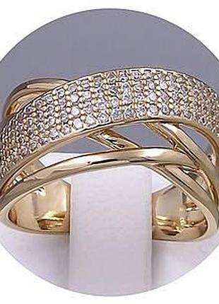 Колечко жіноче медзолото xuping jewelry 18k. р 17, 18, 19. 19
