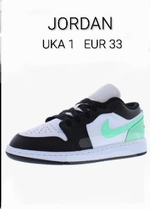 Шкіряні круті кросівки бренду jordan air 1 low made in indonesia  uk  1.  eur 33