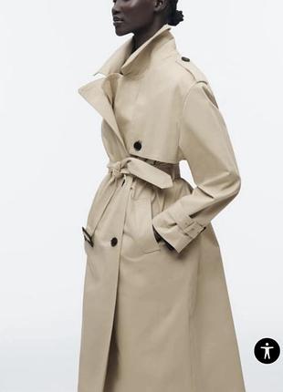 Must have! новинка! неймовірно стильний класичний тренч/плащ zara/зара.