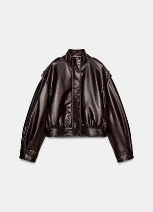 Zara • шкіряна куртка 🤎