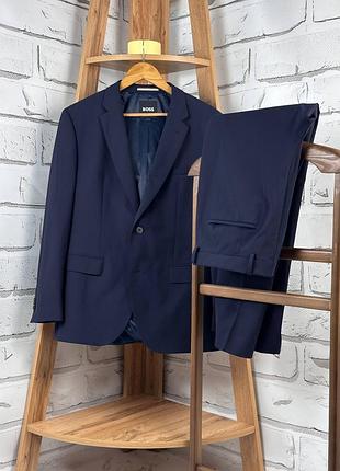 Костюм мужской hugo boss синий размер 48