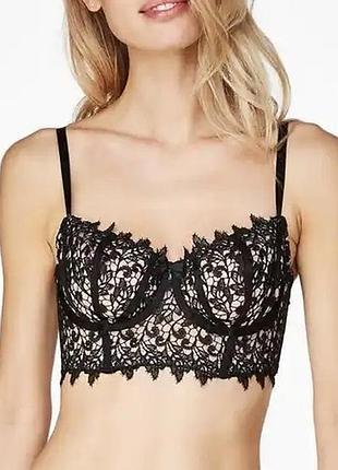 Кружевной бюстгальтер (лонглайн) hunkemöller 75с