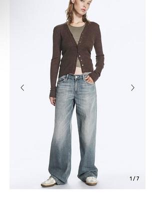 Weekday ample low loose jeans джинси вільні на низькій посадці