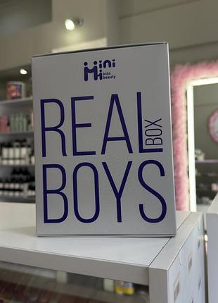 Дитячий подарунковий набір minimi real boys: шампунь, пінка, дезодорант